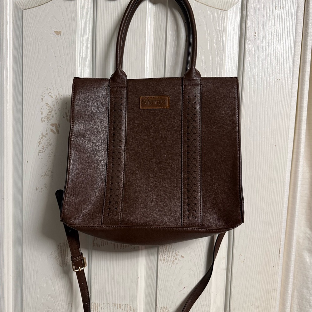 Wrangler Dark Brown Leather Bag